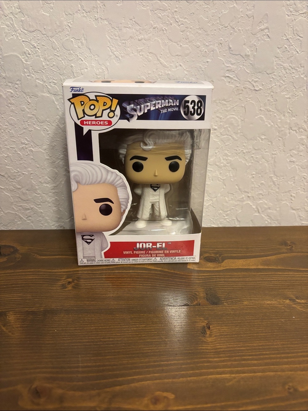 Funko Pop! Heroes Jor-El Vinyl Figure — White Outfit with Silver Hair